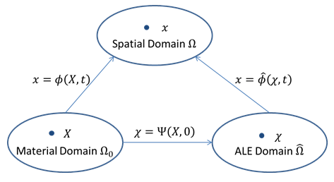 Domains and Maps in General ALE Formulation